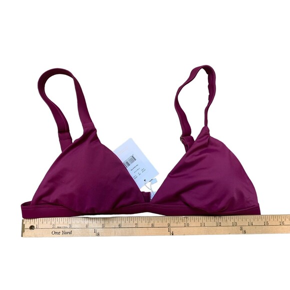 Andie Swim The Caicos Bikini Top Plum Purple Women’s Size Medium Adj Straps New! - Picture 7 of 10
